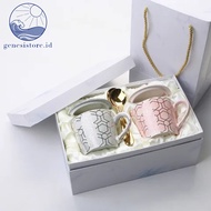 MOZAIC COUPLE CUP ceramic couple cup marble mug hampers wedding gift cup set birthday souvenir