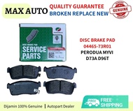 Disc Brake Pad 04465-73R01 Front For Perodua Myvi D73A D96T Original