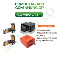 COMBO Hazard đèn ưu tiên cho xe Honda như wave 100. 110. 50cc Winner X Winner SH... cao cấp của Thiê
