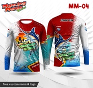 jersey mancing mania baju kaos fishing lengan panjang - xxl