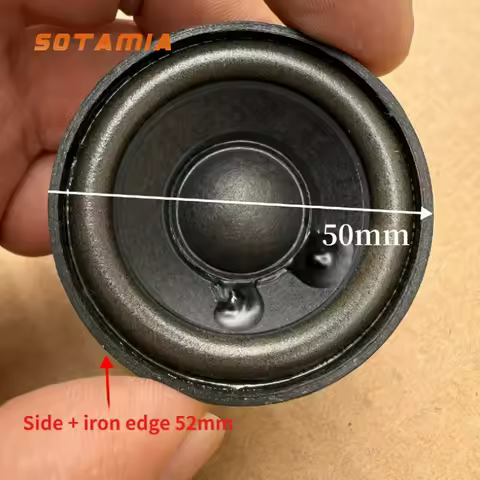 SOTAMIA 2pcs 50mm Strong Magnetic Full Range Speaker 4 Ohm 5W Household Portable Music Audio DIY Blu