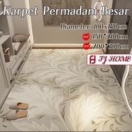 (FJ) New - Polyester Floor Carpet Size 100x150cm / 150x200cm / 160x210cm 200x300cm/ Living Room Floo