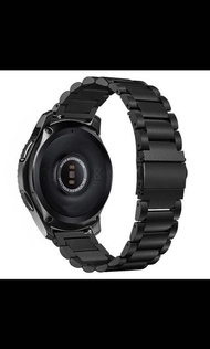 Samsung galaxy watch 46mm/42mm/Samsung active不鏽鋼錶帶銀色黑鋼色