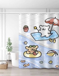 Bathroom Shower Curtain Bathroom Door Curtain Rain Partition Curtain