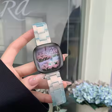 New Resin Watch Bands For Fitbit Versa 3 4/ Sense 2 Bracelet Wrist Accessories Wristband for Fitbit 