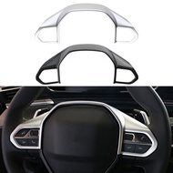 For Peugeot E-208 508 208 3008 GT 4008 5008 2016-2018 2019 2020 Car Steering Wheel Panel Cover Sequi
