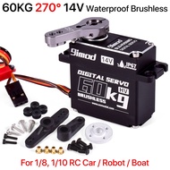 9imod 60KG Digital Servo Motors 14V Metal Gear Waterproof Brushless RC Steering Servo 1/10