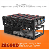 [MIGOUD] Open Mining Rig Frame Mining ETH/ETC/ZEC Ether Accessories Tools for 6 GPU 8 GPU Crypto Coi