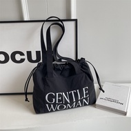 Gentle Woman Thailand Fashion Dumpling Bag 2024 New Casual Letter Printing Contrast Color Shoulder B