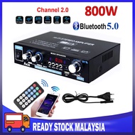 800W AK35 Home Digital Amplifiers Audio 110-240V Bass Audio Power Amplifier Hifi FM Auto Music