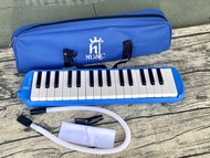 Kèn phím melodica HT music HT-32K màu xanh dương 32 phím có túi đựng kèn phím lớp 6 Duy Guitar Store