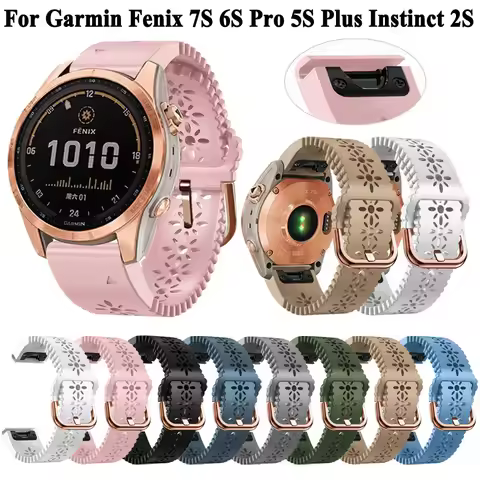 Quickfit 20mm For Garmin Fenix 6s Pro 5s Plus 7s Watchband For Fenix 7s Strap Bracelet Woman Lace Si