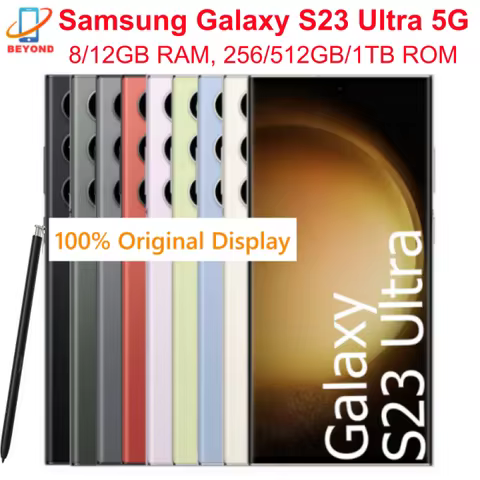 Samsung Galaxy S23 Ultra 5G S918U S918U1 S918B S918N 6.8" 256/512GB/1TB 8/12GB Snapdragon NFC Origin