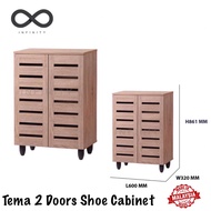 Infinity TEMA 2 Doors Shoe Cabinet / Shoe Rack / Multifunction Cabinet / Outdoor Shoe Cabinet