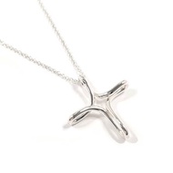 【日本直送 二手美品】蒂芙尼 TIFFANY&Co. 項鍊 Infinity Cross Elsa Peretti 銀 925