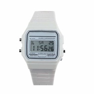 Honax F91W - White - Women's Digital Watch - Rubber Strap
