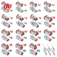 140Pcs Deutsch DT Series Waterproof Wire Connector Kit DT06-2/3/4/6S DT04-2/3/4/6P Automotive Sealed