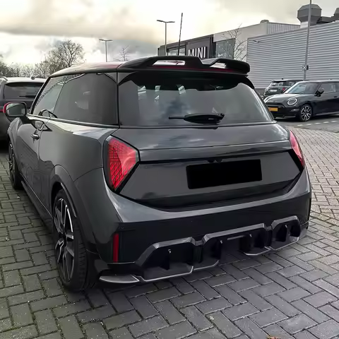 FOR Mini Cooper F65 F66 JCW 2024-2026 Rear Lip Diffuser Spoiler Body Kit Accessories