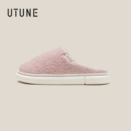 UTUNE รองเท้ารองเท้าส้นเตี้ยผู้หญิงรองเท้ากำมะหยี่อบอุ่นของผู้ชายรองเท้าแตะสไตล์เรียบง่ายรองเท้าแตะใ