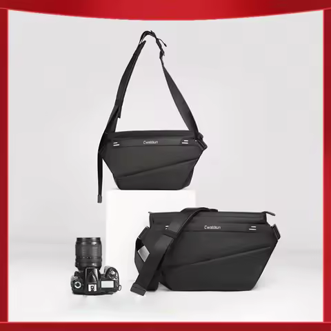 Cwatcun PB008 Casual Camera Bag Waterproof Camera Sling Bag 6L Large Capacity Photography Shoulder B