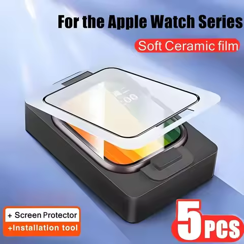 5PCS Ceramic film Install tool For Apple watch Ultra 9 8 11 49mm 45mm 42m Screen protector For iwatc