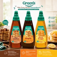 Green's | Maple Flavoured Syrup Pancakes Topping Lemon & Sugar Pancake Drizzle Choc Hazelnut Pancake