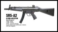 【原型軍品】全新 II SRC SR5-A2 MP5 CO2 衝鋒槍 長槍 BB槍 生存遊戲 後座力