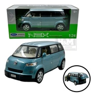 Welly NEX 1:24 2001 VW Microbus - Biru