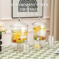 Transparent Juice Dispenser Water Dispenser Balang Air Bekas Air (4.5L, 5.5L, 8L)