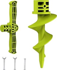 Dock Auger Kit, PA66+30% GF Handle and Auger for PVC Tubing Sandbar, Fits 1.5'' Schedule 40 PVC (ID 