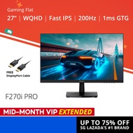 PRISM+ F270i PRO | 27" Fast IPS 200Hz/180Hz 1ms WQHD 105% DCI-P3 Gaming Monitor [2560 x 1440]