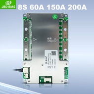 150A 60A JBD 8S 24V LiFePO4 BMS 200A BMS พร้อมพอร์ตสมดุลทั่วไป