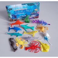 Rubber Sea Animal Toy Set