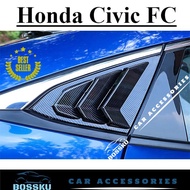 Honda Civic FC 2016-2022 Civic Rear Window Spoiler  Window Vents Window Garnish Exterior Accessories