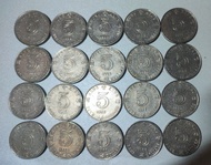 香港女皇頭五元硬幣1988年20枚售