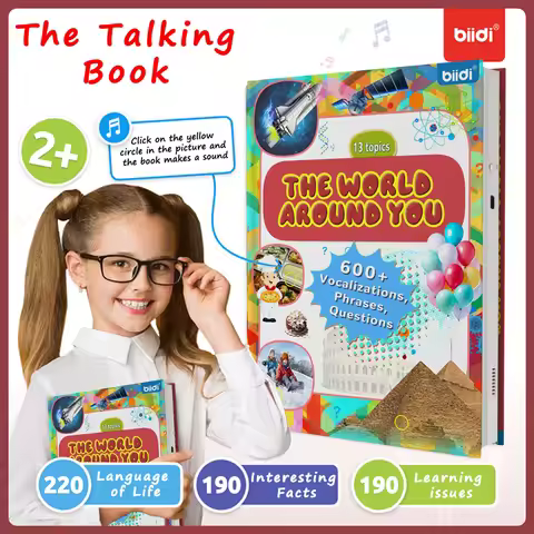 biidi English Language Children Audio Books Point Reading Learning Books Early Educational Machine K