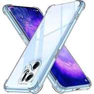 Airbags Soft TPU Transparent Case for OPPO Find X5 Pro Shockproof Anti-scratch Phone Covers