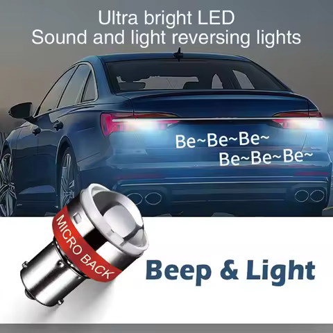 1 Piece of Ultra-Bright Led Sound and Light Reversing Light, P21W/1156/Ba15S Base. This Product Repl