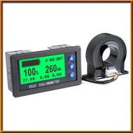 [chasoedivine.] DC9-100V LCD Digital Hall Coulomb Meter Ammeter Voltmeter 50A Voltage Current Meter 