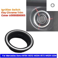 1 PCS Ignition Switch Chrome Trim Cover A9066800065 Black Plastic for W164 W212 R172 W639 X204 Ignit
