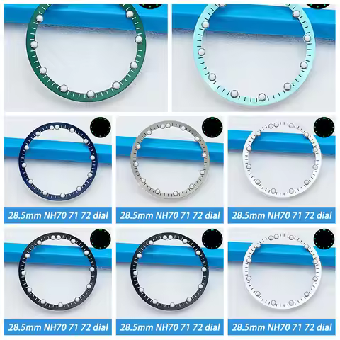 28.5MM NH70 Dial Suitable For NH70 71 72 Movement Watch Retrofit Dial