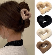 Soft Plush Grab Clip Large Candy Color Shark Clips Soft Fashionable Women Girls Hairpin