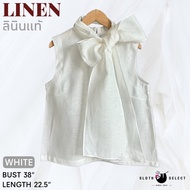 SLOTH SELECT…เสื้อลินินแท้ 💯 มาพร้อมผ้าพันคอ ปรับลุ๊คได้หลากหลาย สวยทุกวัน ไม่ซ้ำกันเลยคร้า