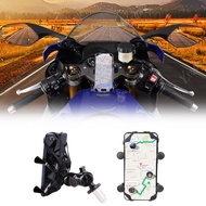 Phone Holder Fork Stem Mount Bracket Motorcycle GPS Navigation Bracket for Yamaha YZF R1 2002-2017 R6 2006-2017 R1M USB Charger