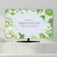新中式 Chinese style tapestry TV Dust Cover Elastic Hanging TV Cover Cloth remote control cover 32 37 3
