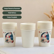 8oz Paper Cups - 50 Pcs | Odorless Fluorescent Colorlessless | Safe for Events