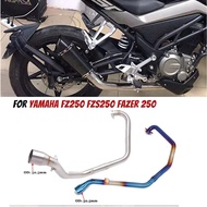 [Promotion] Motorcycle Modified Exhaust Pipe Front Section Suitable for FZ250 FZS250 Fazer 250