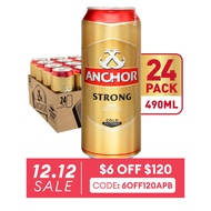 Anchor Strong Beer Can 24 x 490ML