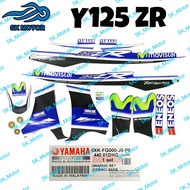 Yamaha Y125 Z ZR 125Z 125ZR Stripe Sticker Graphic MOVISTAR DPBMC Blue Biru 5XKB Body HLY 5XK-FG000-