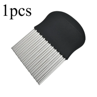 (Roy) Crinkle Cutter Blade Waffle Fry Cutter Stainless Steel Vegetable Potato Wavy Chopper French F